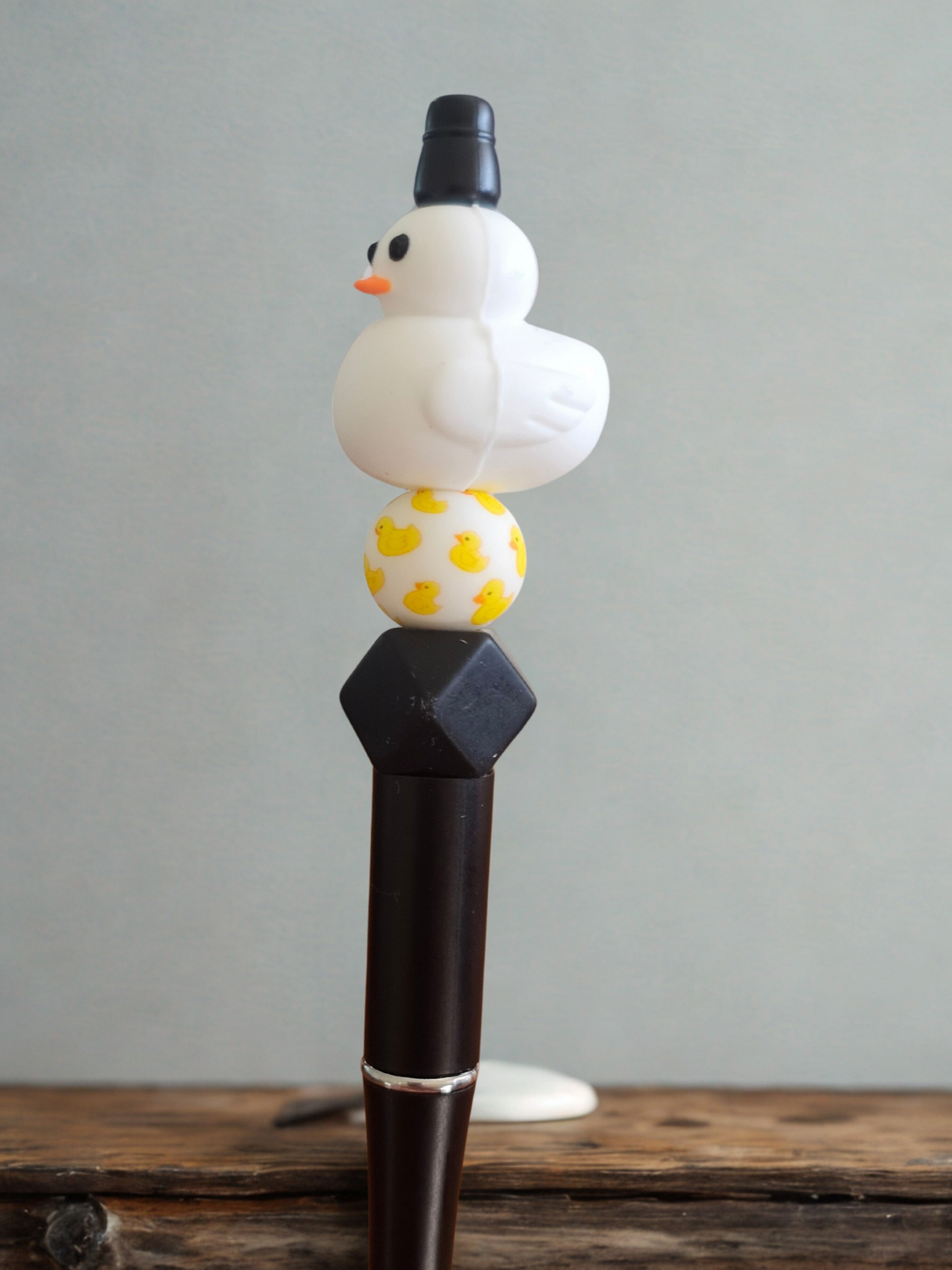 Rubber Duck Pen - White