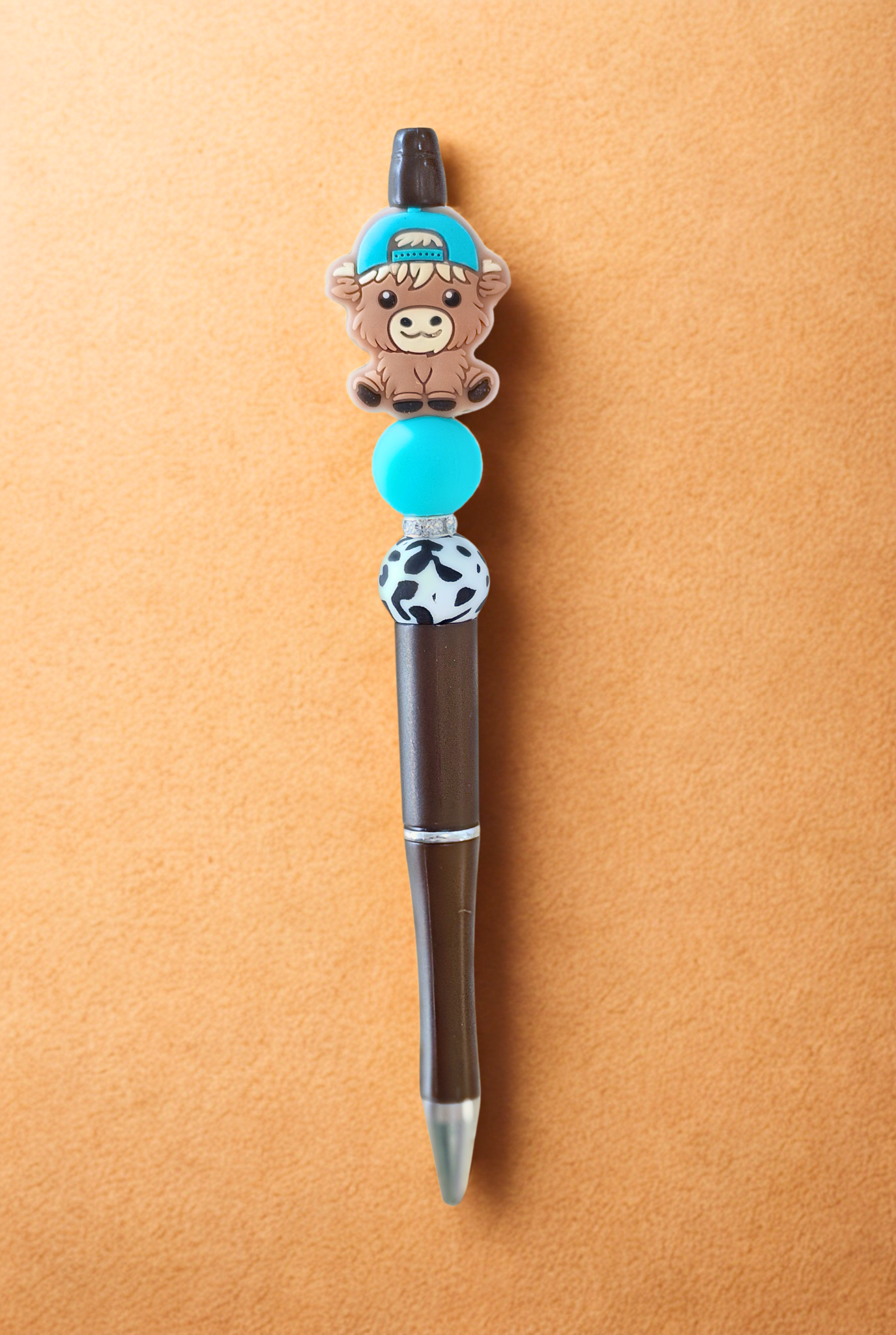 Highland Cow Pen - Teal & Black