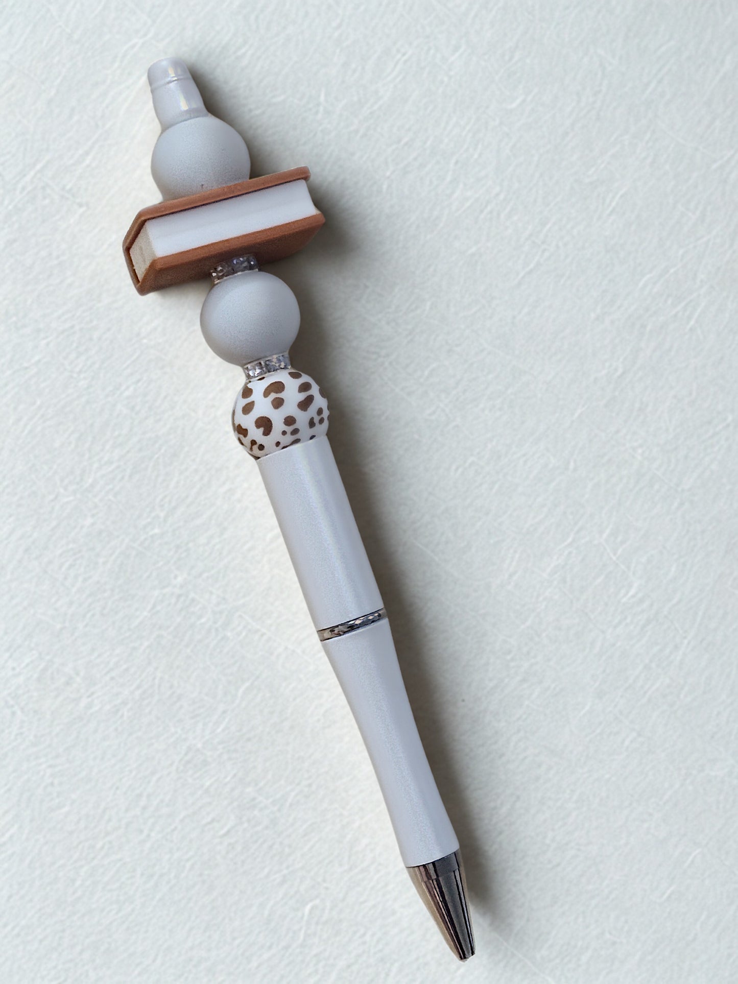 Book Pen - Brown & Silver