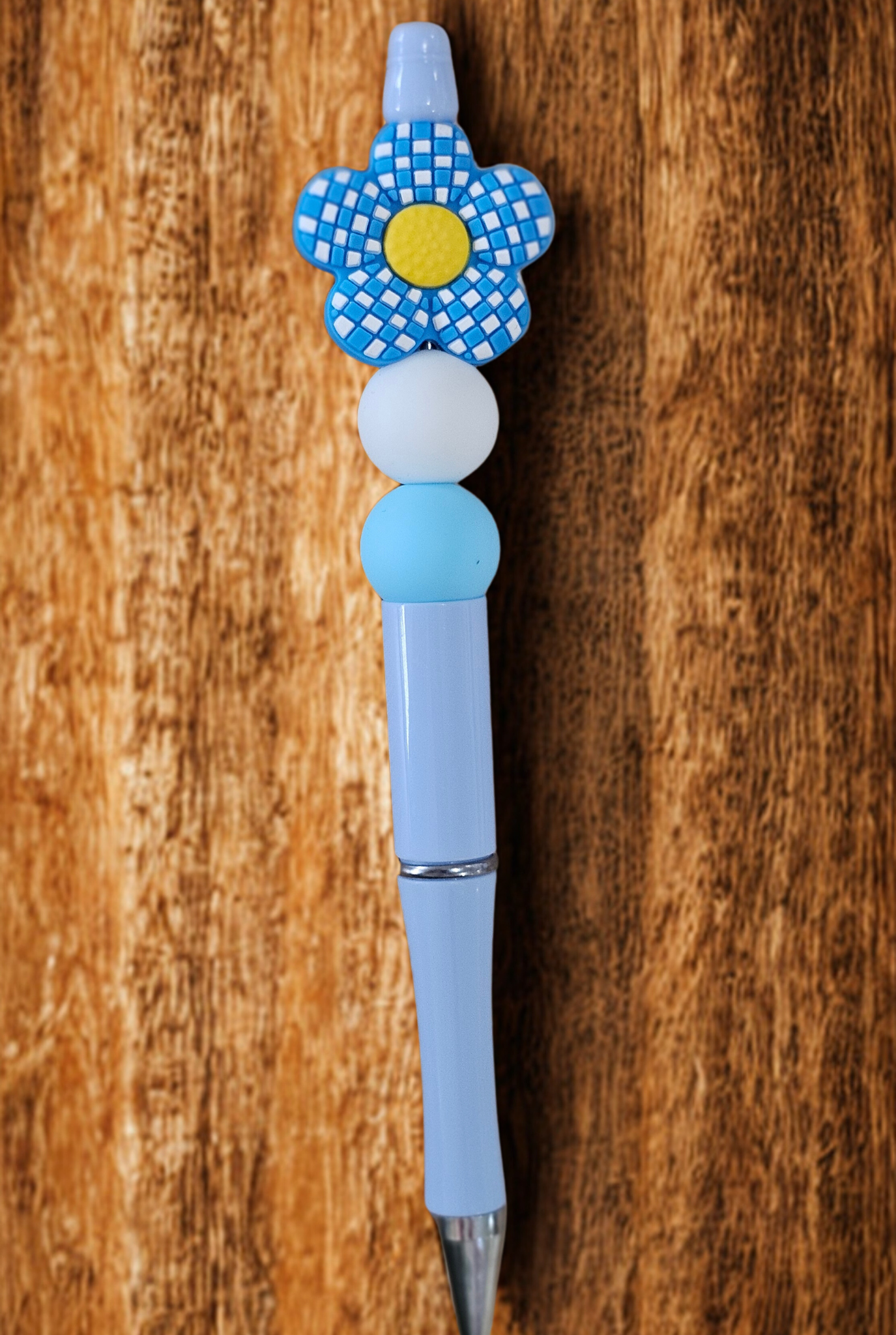 Blue Flower Pen - Blue
